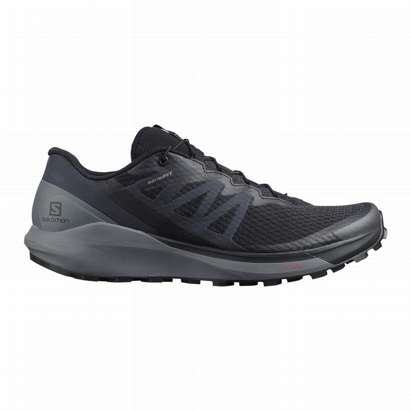 Salomon Israel SENSE RIDE 4 - Mens Running Shoes - Black (VAHG-24659)